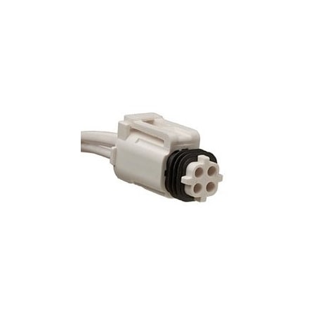 Molex Valuseal Receptacle Housing, 4 Circuit, 4.00Mm Pitch, Positive Latch, Natural 1728780040